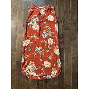 Beach Lunch Lounge Collection Dress Coral Island Floral Women's Size XS